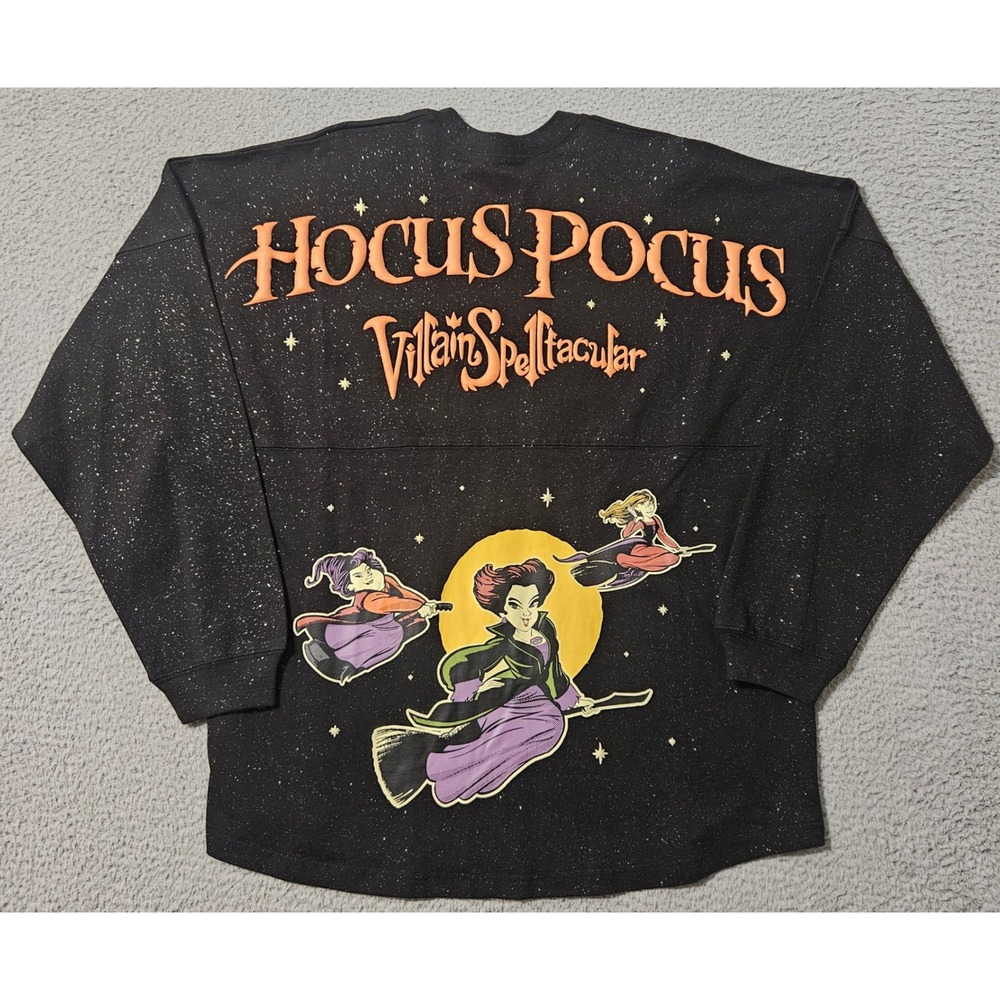 Disney Hocus Pocus Spirit Jersey Womens XL Black Villain Spelltacular 2023 NWT